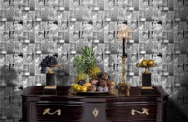 Обои W15 0058 W05 фото в интерьере гостиной превью