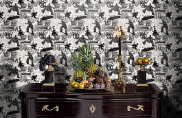 Обои W15 0063 W05 фото в интерьере гостиной превью