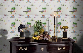 Обои W16.0004.W01 BUHOS.410 W- фото в интерьере гостиной превью