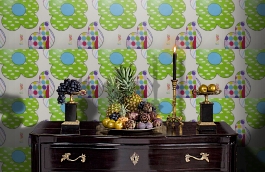 Обои W16.0016.W01 LAIA W-01 фото в интерьере гостиной превью