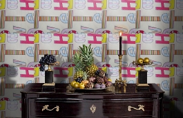 Обои W16.0017.W01 MARUSELA W-0 фото в интерьере гостиной превью