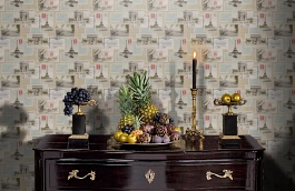 Обои W25 0002 W01 фото в интерьере гостиной превью