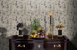 Обои W25 0006 W01 фото в интерьере гостиной превью