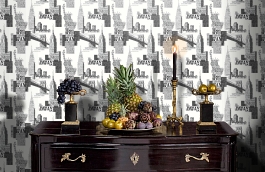 Обои W35 0001 W05 фото в интерьере гостиной превью