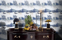 Обои W73 0011 W03 фото в интерьере гостиной превью