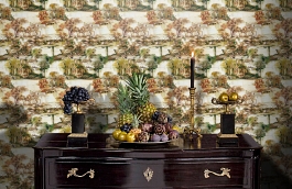 Обои W73 0012 W01 фото в интерьере гостиной превью