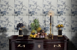 Обои W75.0001.C05 CHINO.22 W-0 фото в интерьере гостиной превью