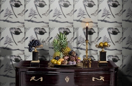 Обои W75.0003.A03 JUNGLE.39468 фото в интерьере гостиной превью