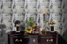 Обои W75.0004.A05 TOILE.39467 фото в интерьере гостиной превью