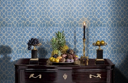 Обои W75.0005.C40 DRIP W-40 фото в интерьере гостиной превью