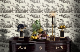 Обои CHP02001 фото в интерьере гостиной превью