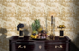 Обои CHP02005 фото в интерьере гостиной превью