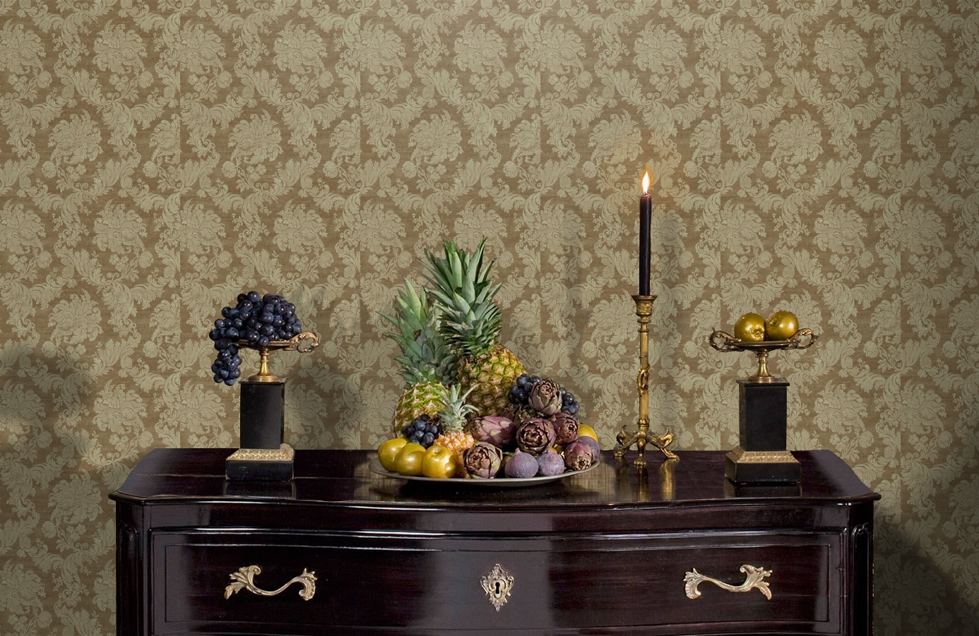 Обои EW6754 фото в интерьере гостиной