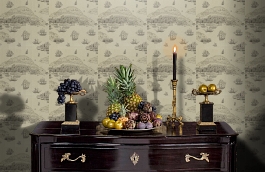 Обои ZTRA04001 фото в интерьере гостиной превью