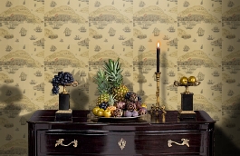 Обои ZTRA04003 фото в интерьере гостиной превью