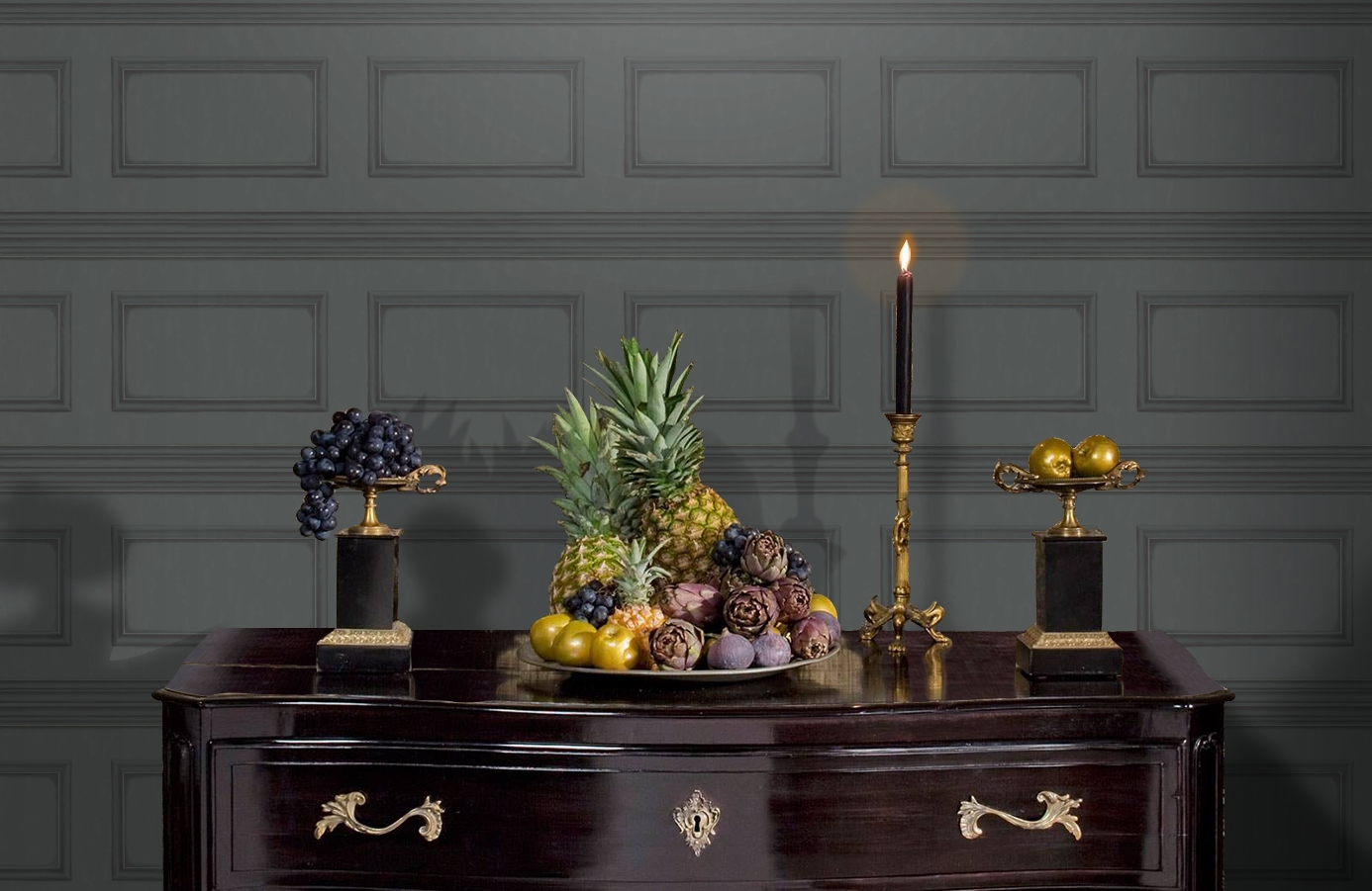 Обои 98/8038 фото в интерьере гостиной