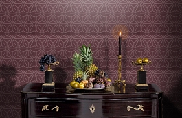 Обои 1800-63 фото в интерьере гостиной превью