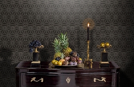 Обои 1800-87 фото в интерьере гостиной превью