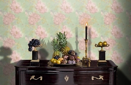 Обои 24109 фото в интерьере гостиной превью