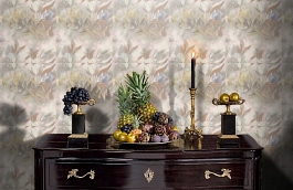 Обои 25017 фото в интерьере гостиной превью