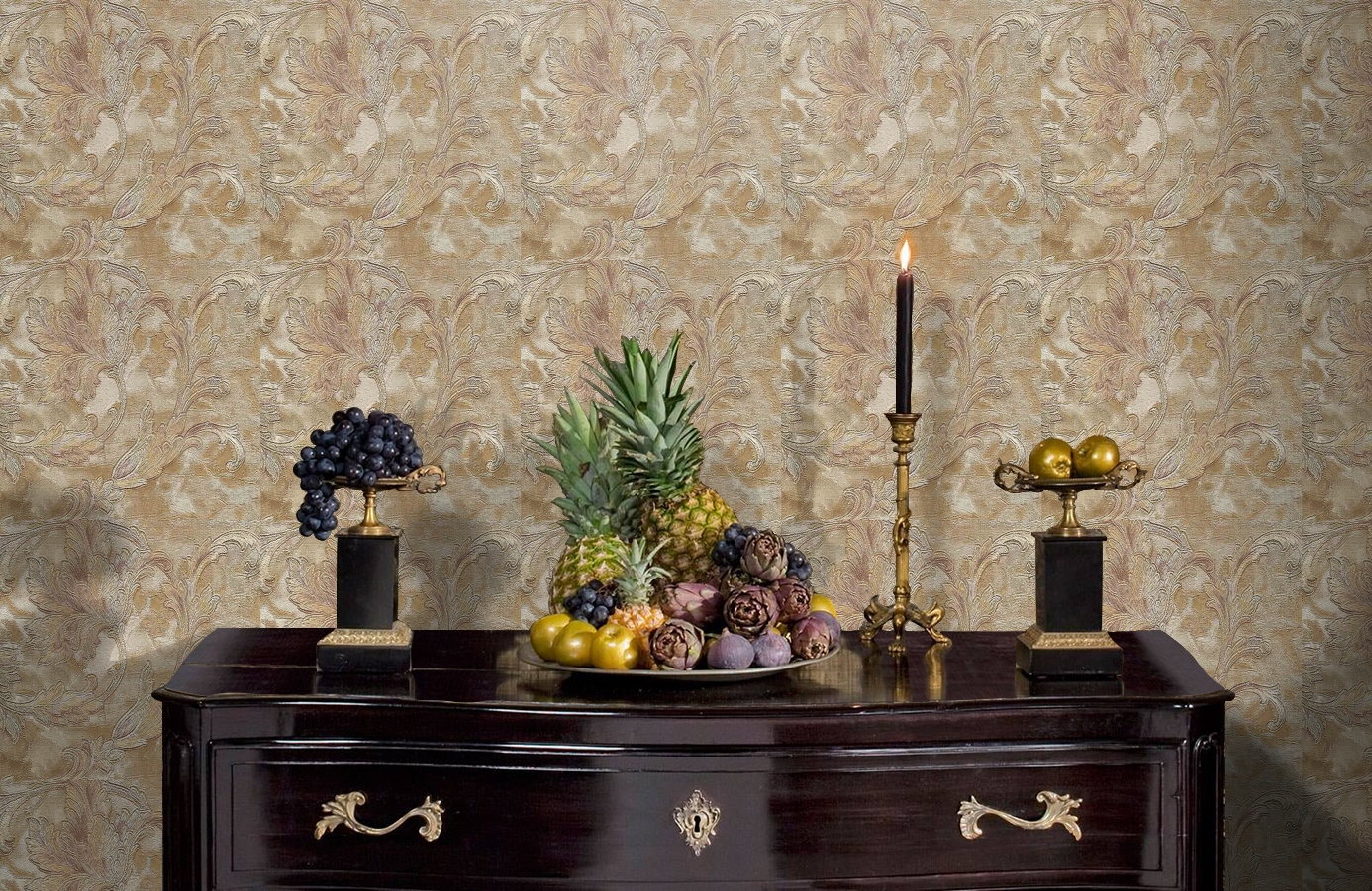 Обои 56920 фото в интерьере гостиной