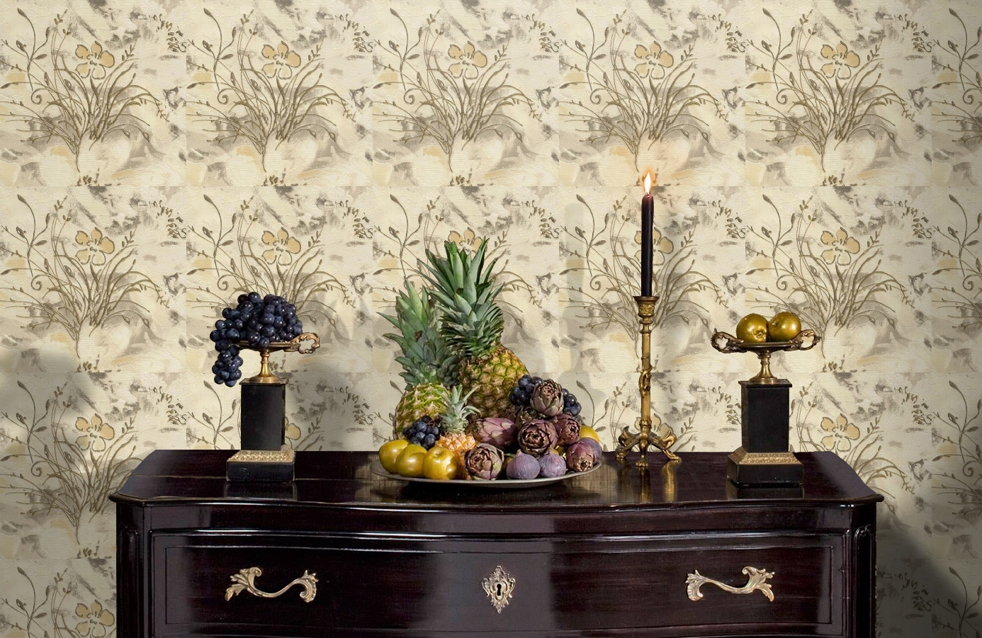 Обои 56947 фото в интерьере гостиной