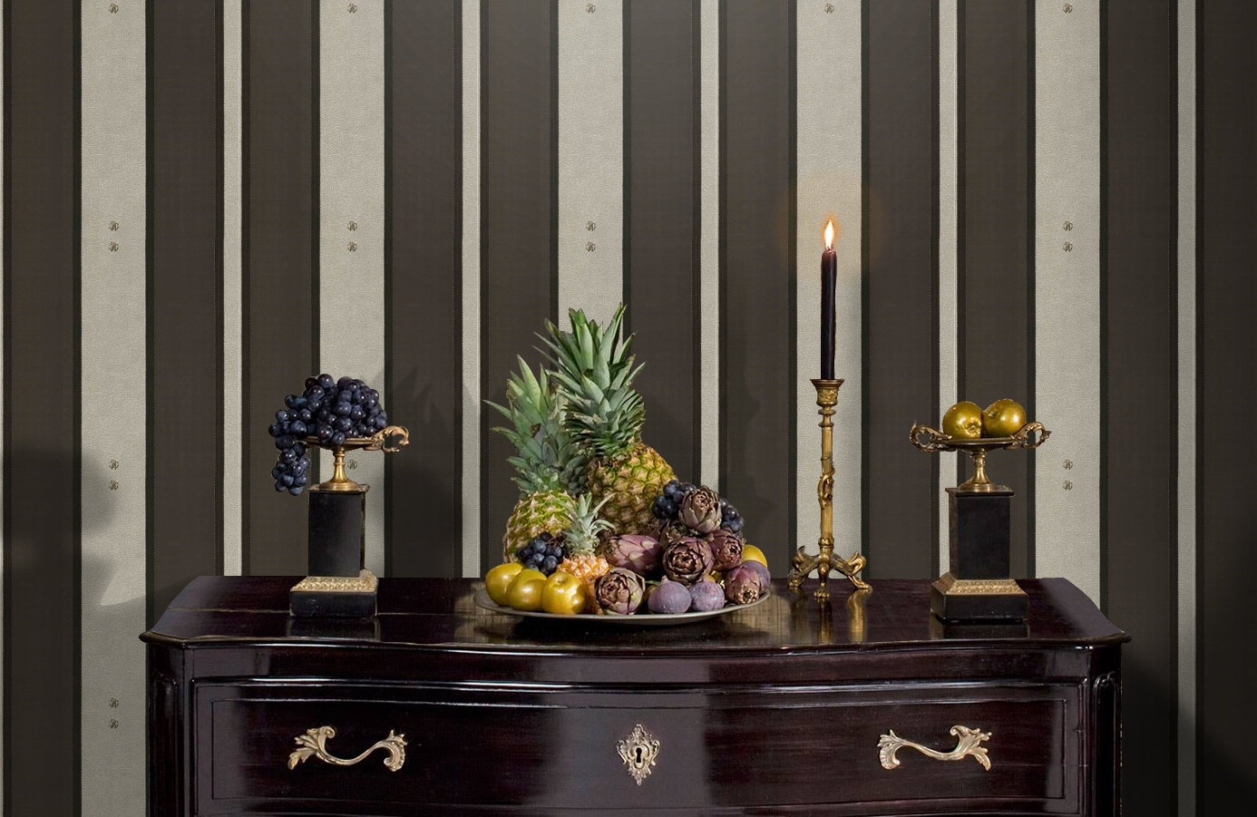 Обои 17037 фото в интерьере гостиной