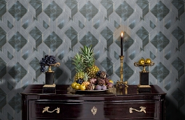 Обои 17321 фото в интерьере гостиной превью