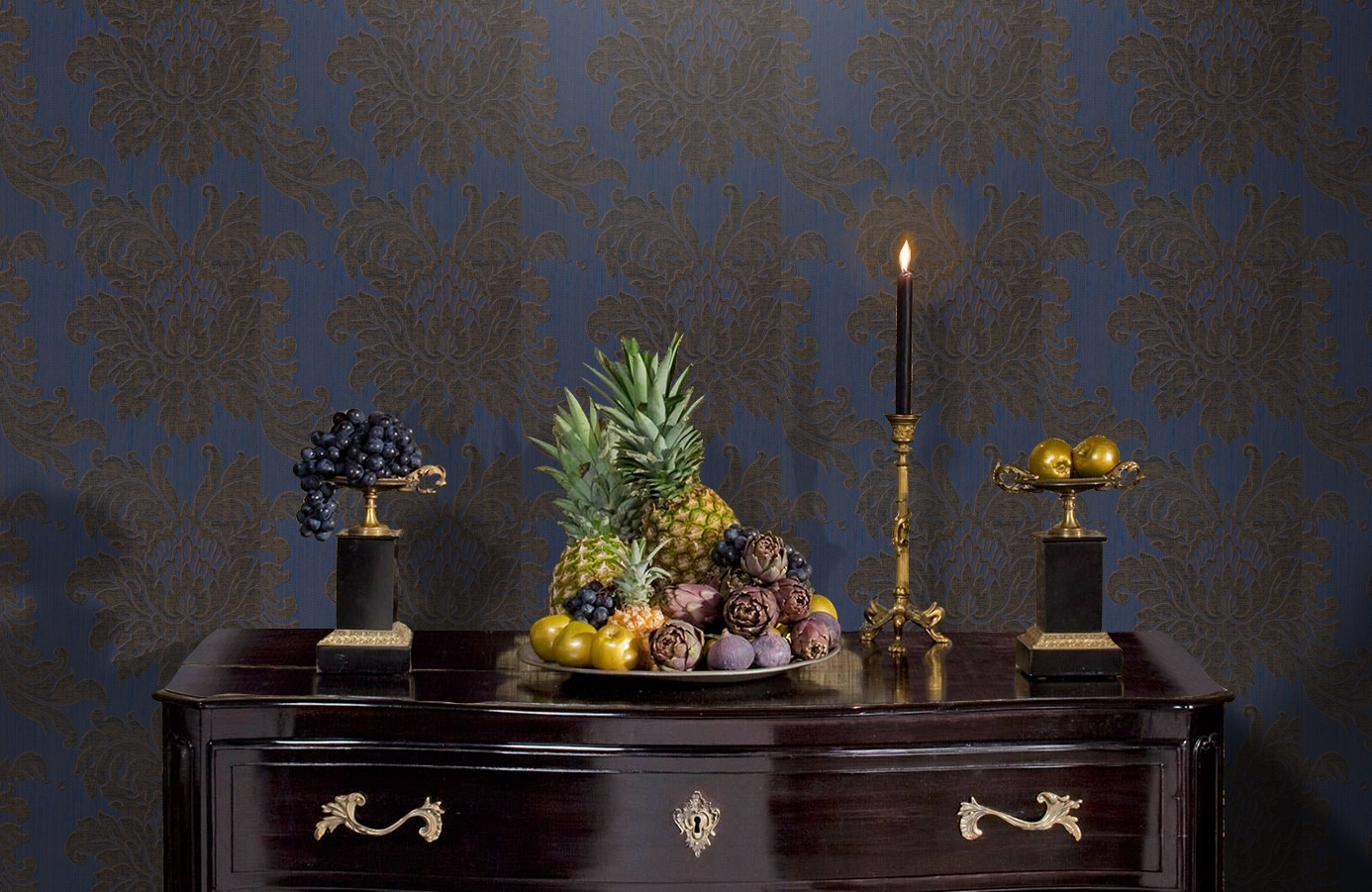 Обои 275006 фото в интерьере гостиной