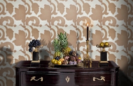 Обои 400004 фото в интерьере гостиной превью