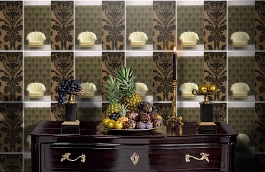 Обои 500015 фото в интерьере гостиной превью