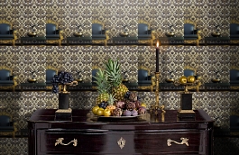 Обои 700006 фото в интерьере гостиной превью