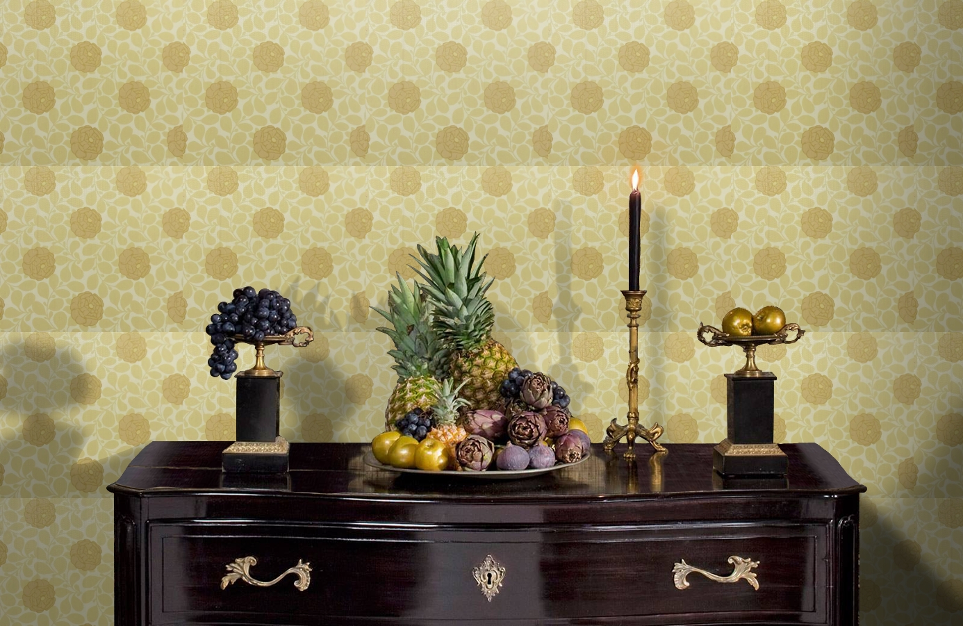 Обои 9700E1 фото в интерьере гостиной