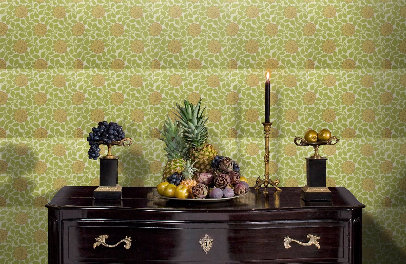 Обои 9700V1 фото в интерьере гостиной