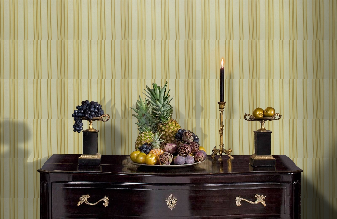 Обои 9710E1 фото в интерьере гостиной