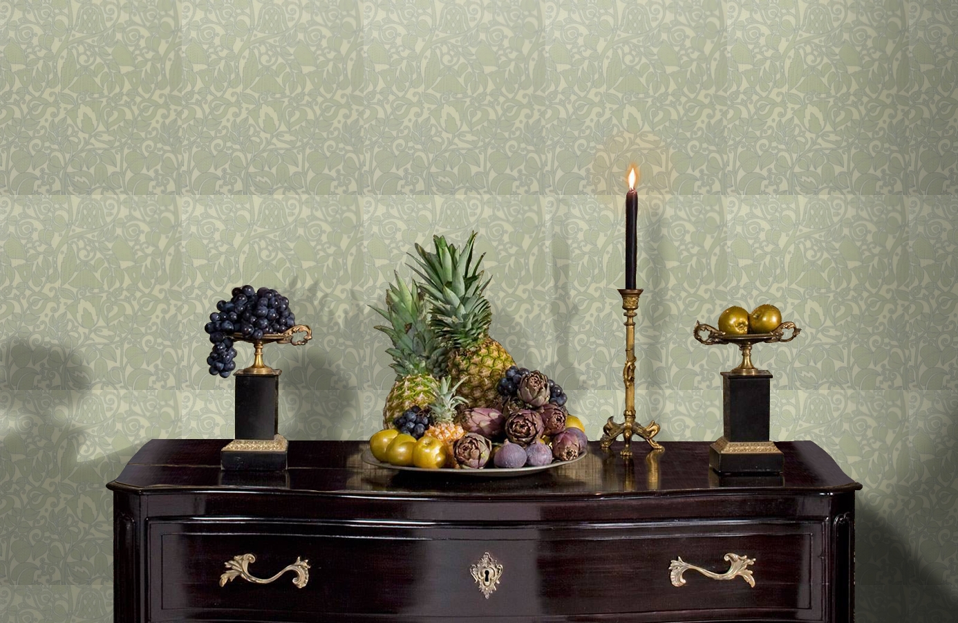 Обои 9730B1 фото в интерьере гостиной