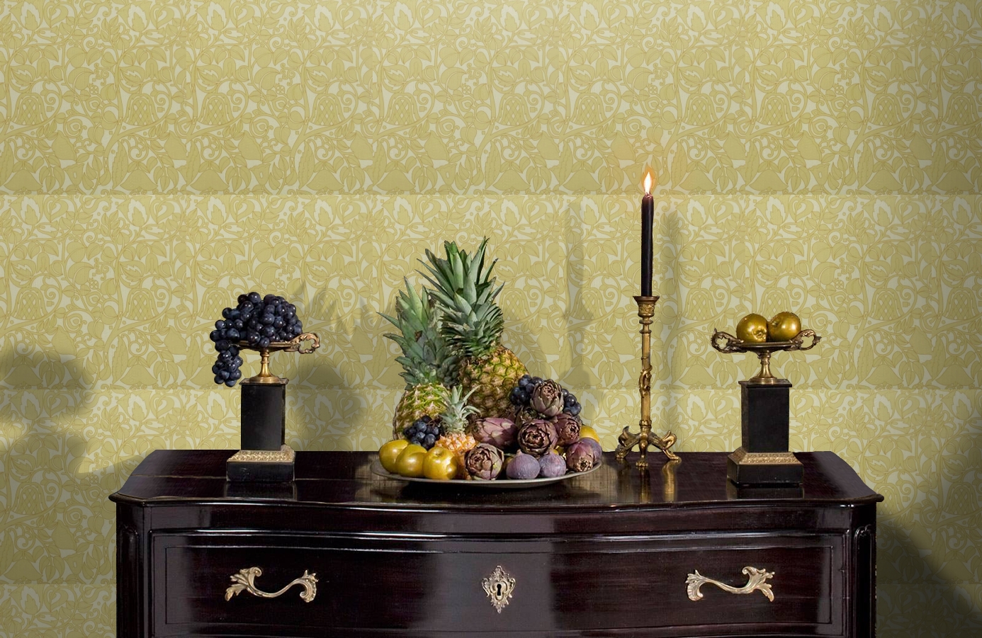 Обои 9730Y1 фото в интерьере гостиной