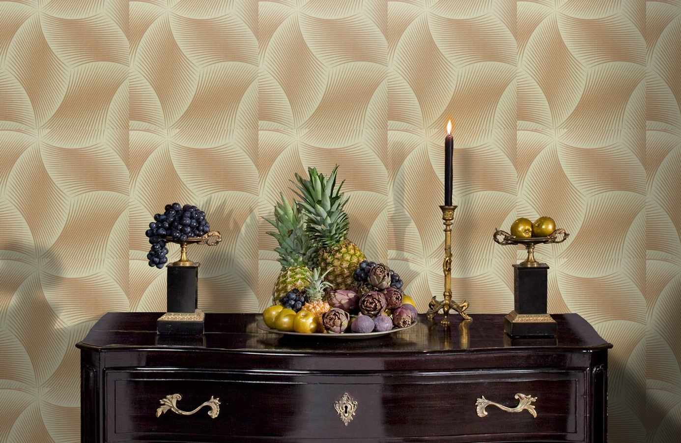 Обои 9750M1 фото в интерьере гостиной