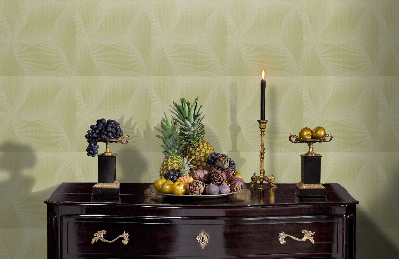 Обои 9750W00 фото в интерьере гостиной