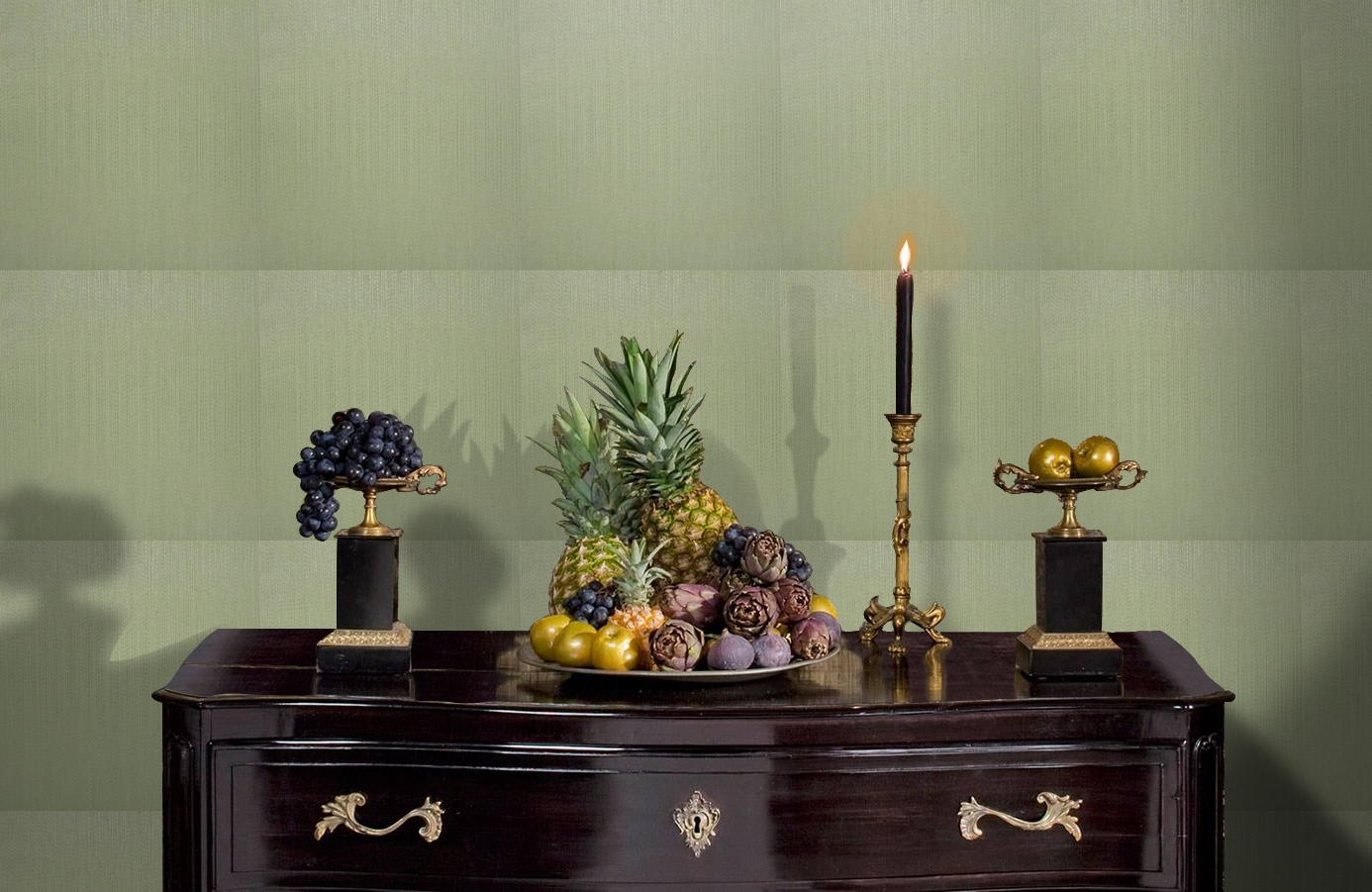 Обои 9760B1 фото в интерьере гостиной