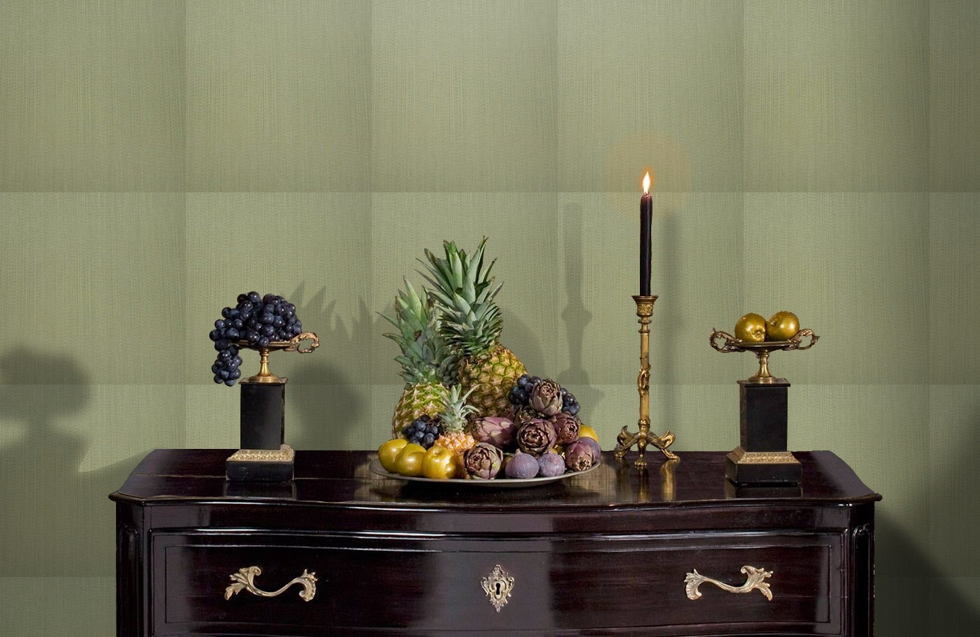 Обои 9760G1 фото в интерьере гостиной