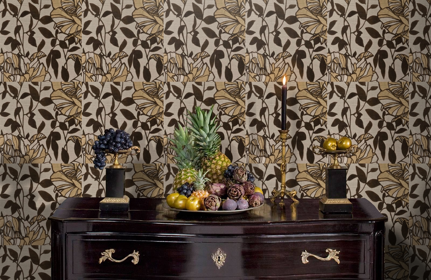 Обои VE165000 фото в интерьере гостиной