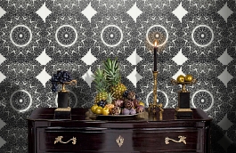 Обои ZS16306 фото в интерьере гостиной превью