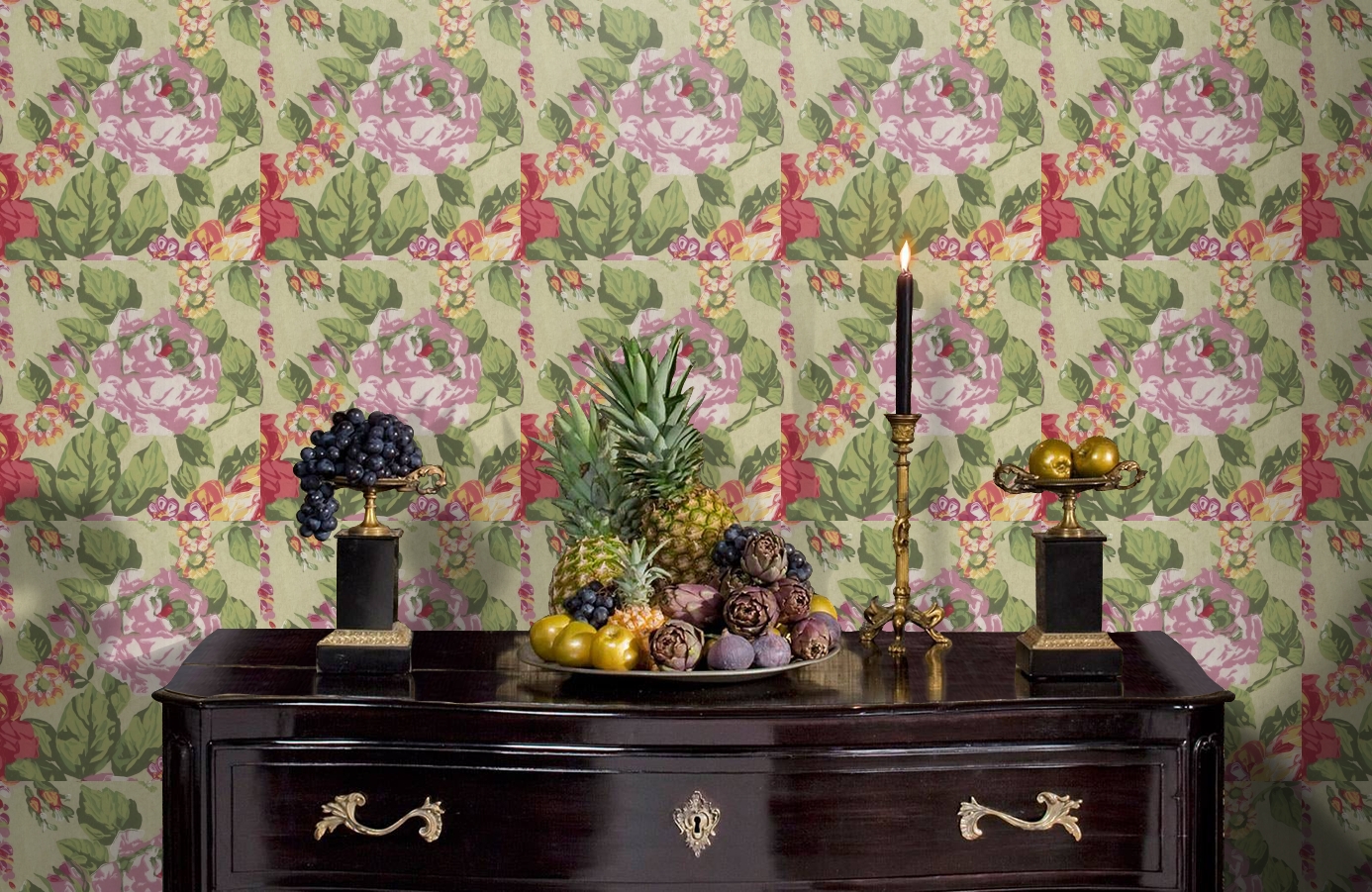 Обои 17730 фото в интерьере гостиной