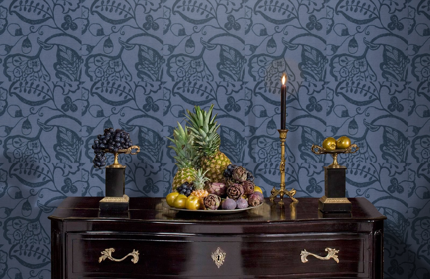 Обои 17740 фото в интерьере гостиной