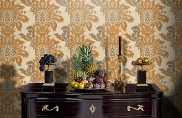 Обои 9848 фото в интерьере гостиной превью