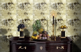 Обои 1 фото в интерьере гостиной превью