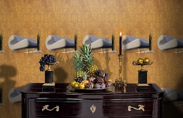 Обои 1 фото в интерьере гостиной превью