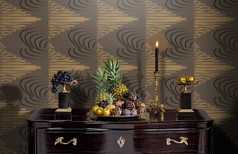 Обои 55025 фото в интерьере гостиной превью