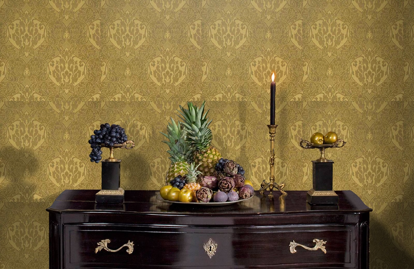 Обои 208003 фото в интерьере гостиной